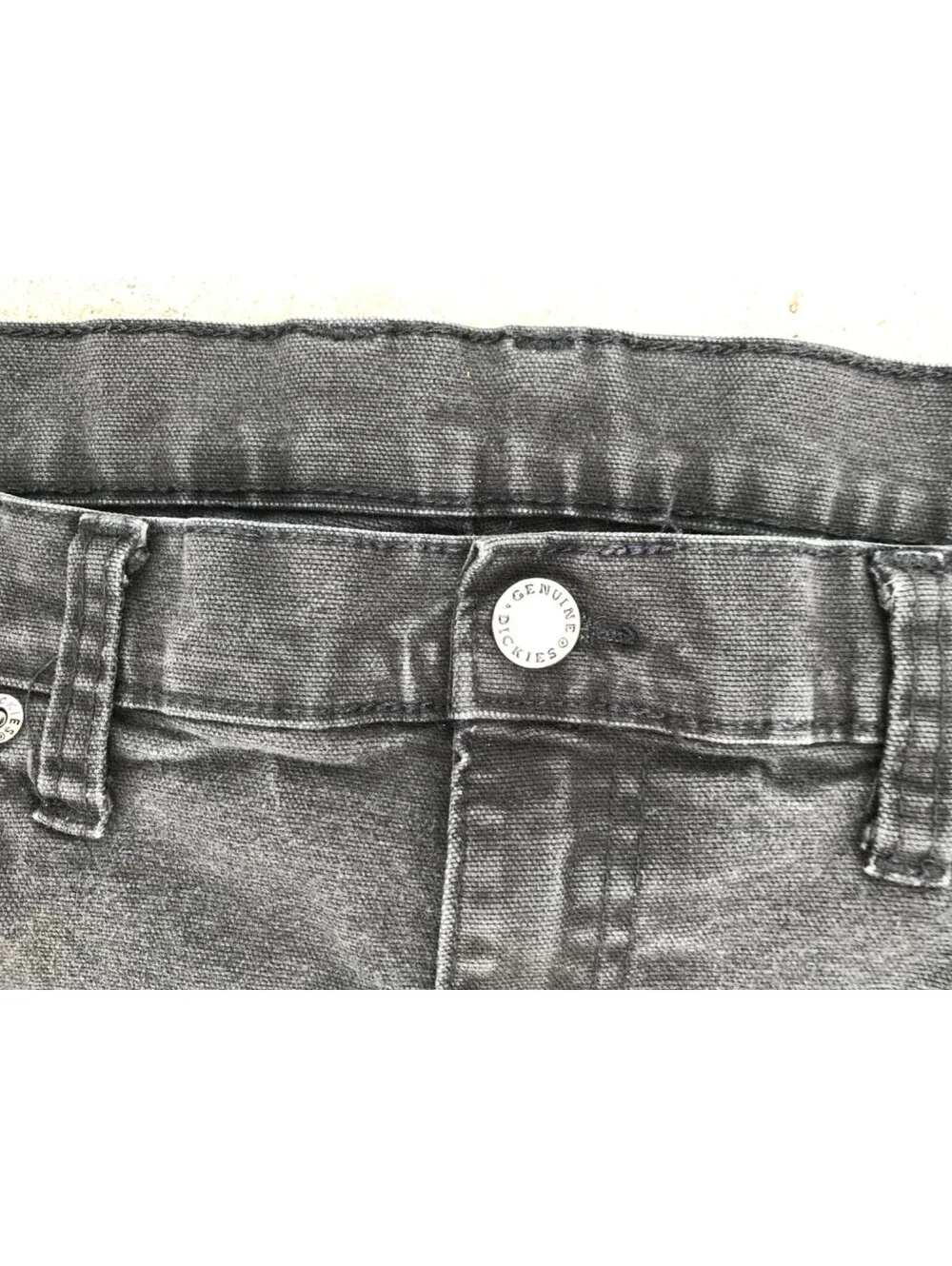 Dickies Black Denim Great Fit 32x32 Mens Jeans Straight Leg Lite Fading WorkPant